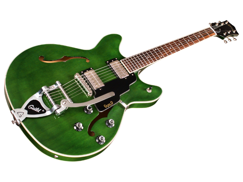 Guild Starfire I Dc Newark St Hh Bigsby Rw - Emerald Green - Guitare Électrique 1/2 Caisse - Variation 2