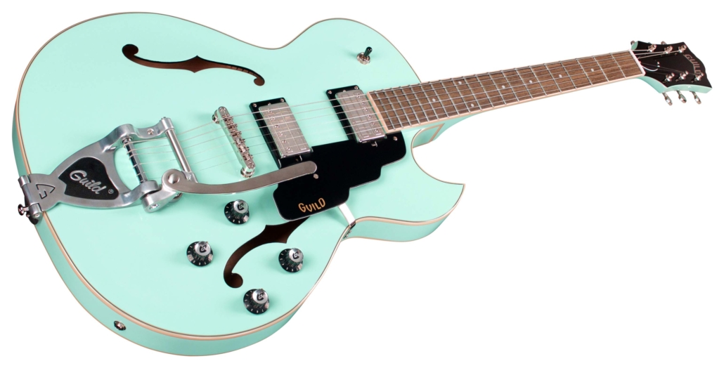 Guild Starfire I Sc Newark St Hh Bigsby Rw - Seafoam Green - Guitare Électrique 1/2 Caisse - Variation 2