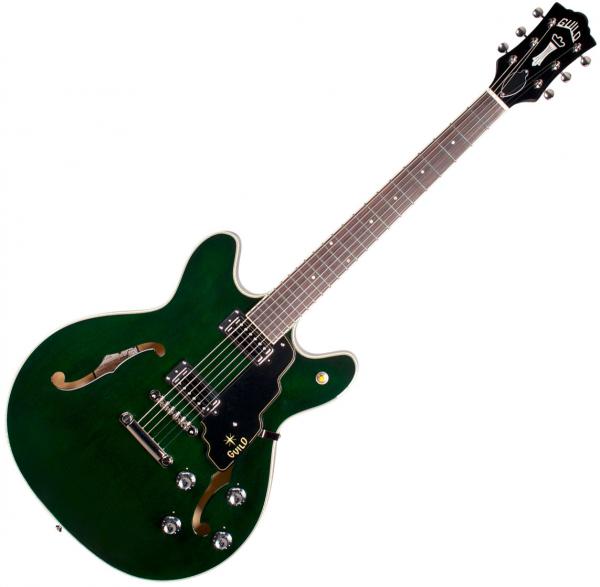 Guitare électrique 1/2 caisse Guild Starfire IV ST Maple - Emerald green