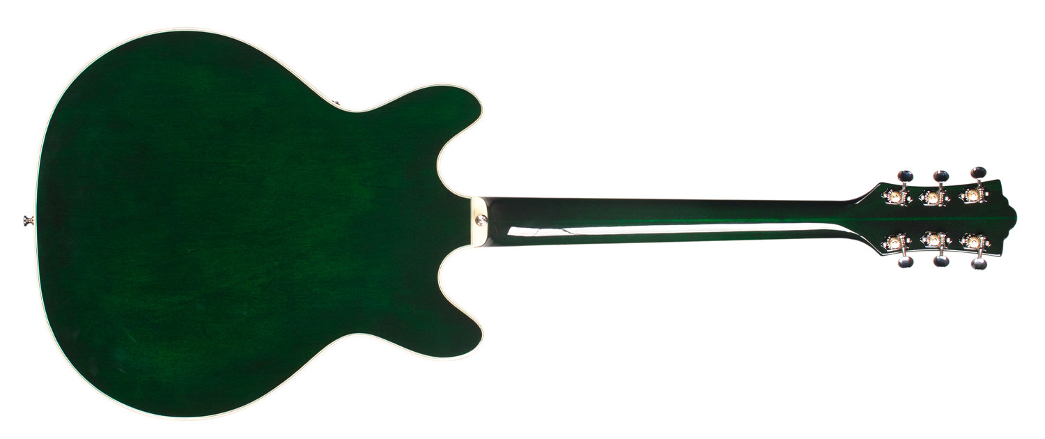 Guild Starfire Iv St Maple Newark St Hh Ht Rw - Emerald Green - Guitare Électrique 1/2 Caisse - Variation 1