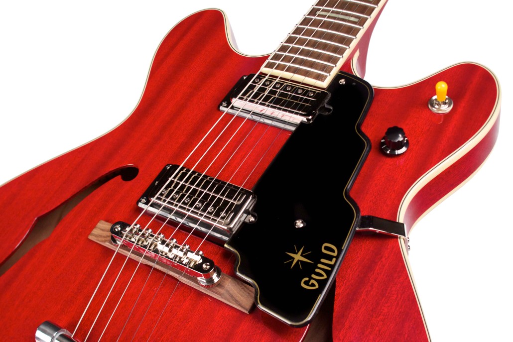 Guild Starfire V Newark St Hh Bigsby Rw - Cherry Red - Guitare Électrique 1/2 Caisse - Variation 2