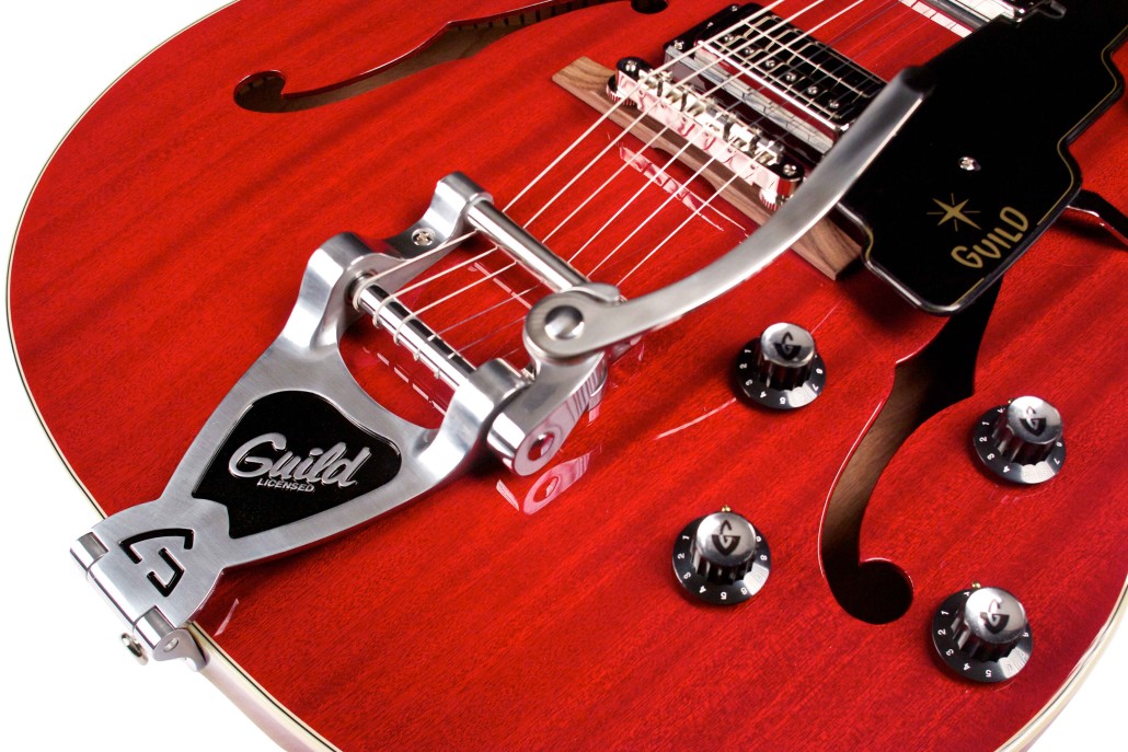 Guild Starfire V Newark St Hh Bigsby Rw - Cherry Red - Guitare Électrique 1/2 Caisse - Variation 3