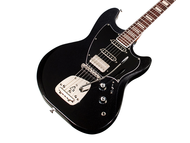 Guild Surfliner Deluxe Trem Hss Rw - Black - Guitare Électrique RÉtro Rock - Variation 3