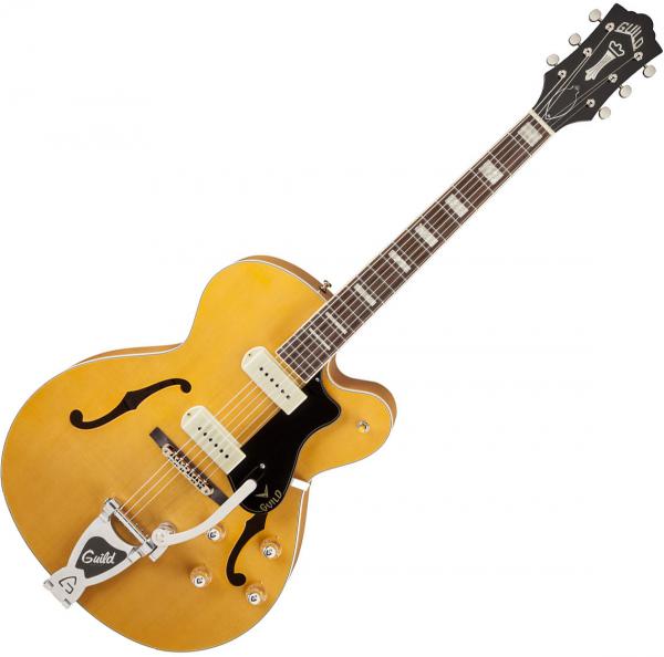 Guild X-175B Manhattan +case - blonde Semi-hollow electric guitar