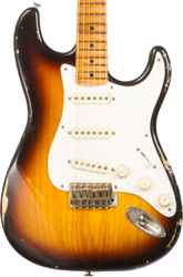 Guitare électrique forme str Haar guitars Trad S #42273 - Aged 2-Tone Tobacco