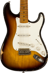 Guitare électrique forme str Haar guitars Trad S #42272 - Aged 2-Tone Tobacco