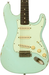 Guitare électrique forme str Haar guitars Trad S #43487 - AGED SURF GREEN