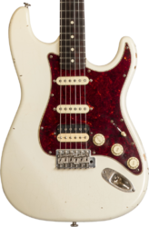 Guitare électrique forme str Haar guitars Trad S #42275 - aged olympic white