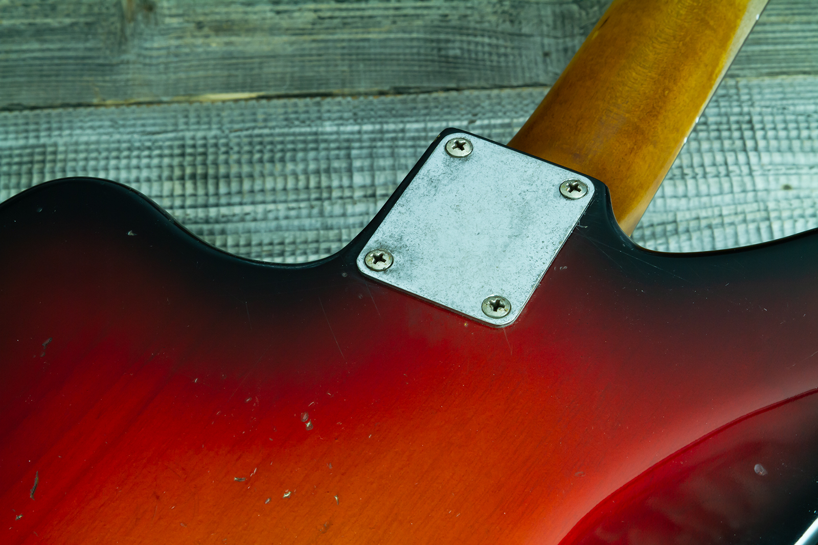 Haar Guitars Trad Jm 2s Fralin #43593 - Aged 3 Tone Sunburst - Guitare Électrique RÉtro Rock - Variation 9