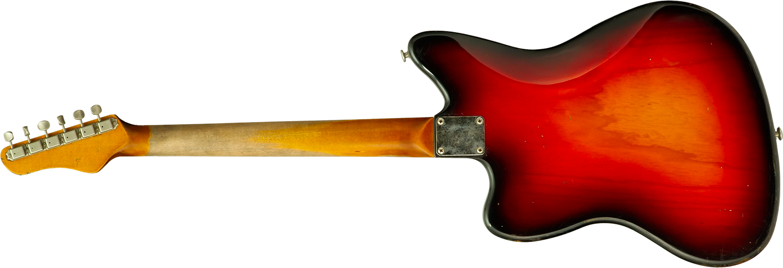 Haar Guitars Trad Jm 2s Fralin #43593 - Aged 3 Tone Sunburst - Guitare Électrique RÉtro Rock - Variation 2
