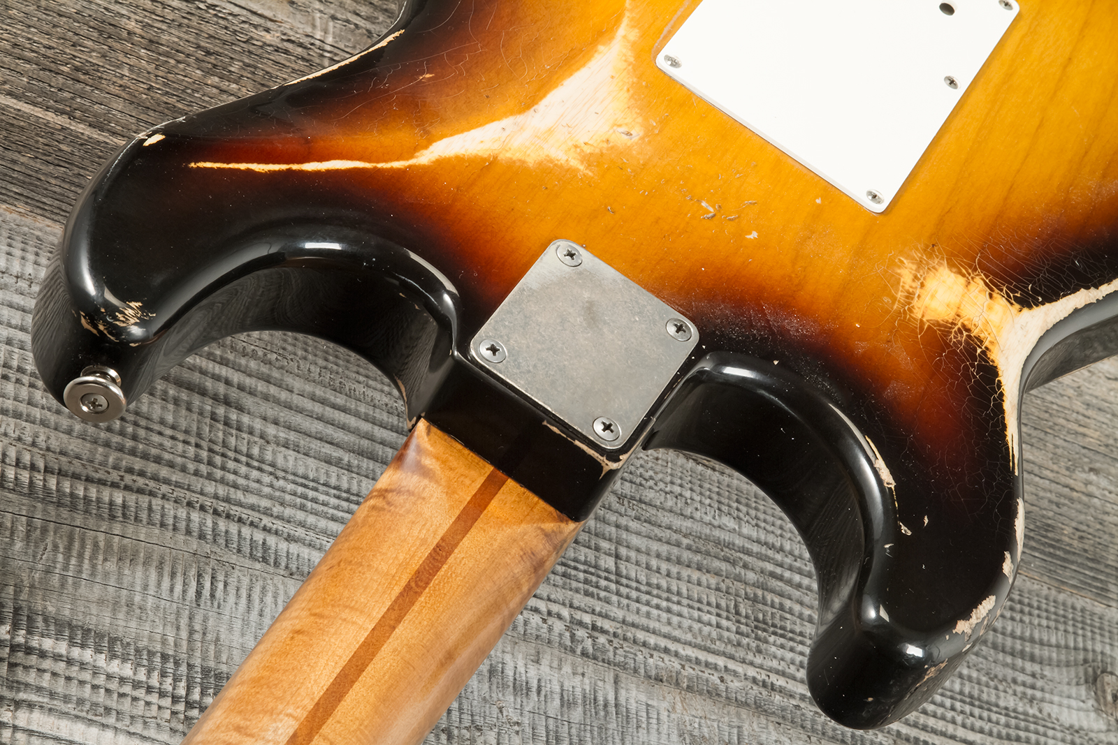 Haar Guitars Trad S 3s Kloppman Trem Mn #42273 - Aged 2-tone Tobacco - Guitare Électrique Forme Str - Variation 9