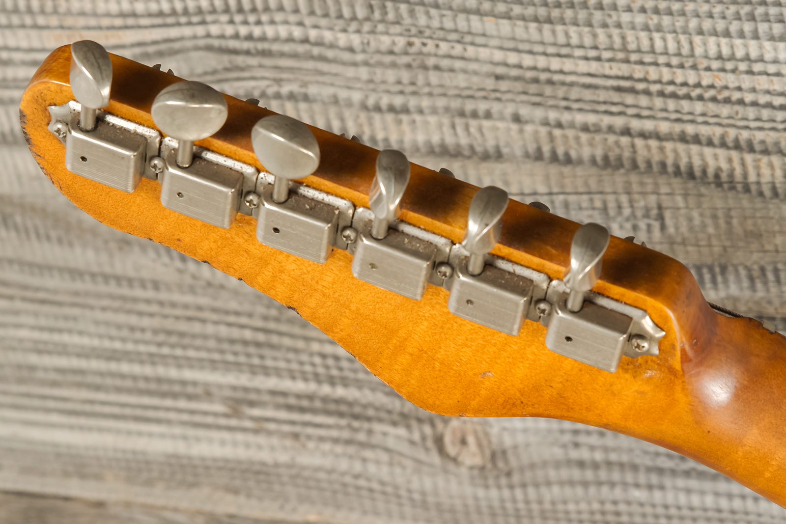 Haar Guitars Trad S 3s Kloppman Trem Mn #42273 - Aged 2-tone Tobacco - Guitare Électrique Forme Str - Variation 10
