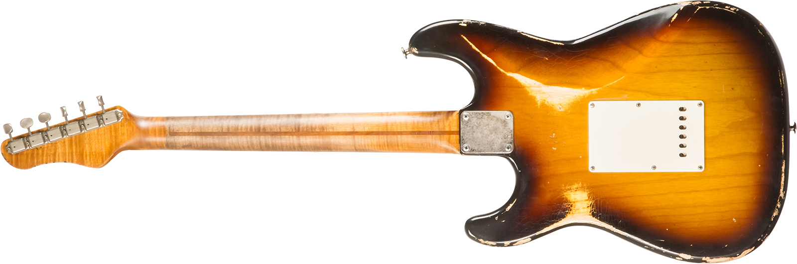 Haar Guitars Trad S 3s Kloppman Trem Mn #42273 - Aged 2-tone Tobacco - Guitare Électrique Forme Str - Variation 1
