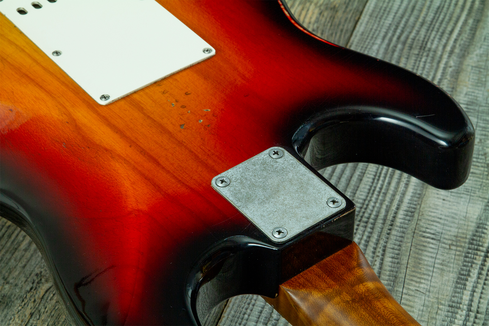 Haar Guitars Trad S 3s Kloppmann Mn #43485 - Aged 3 Tone Sunburst - Guitare Électrique Forme Str - Variation 9