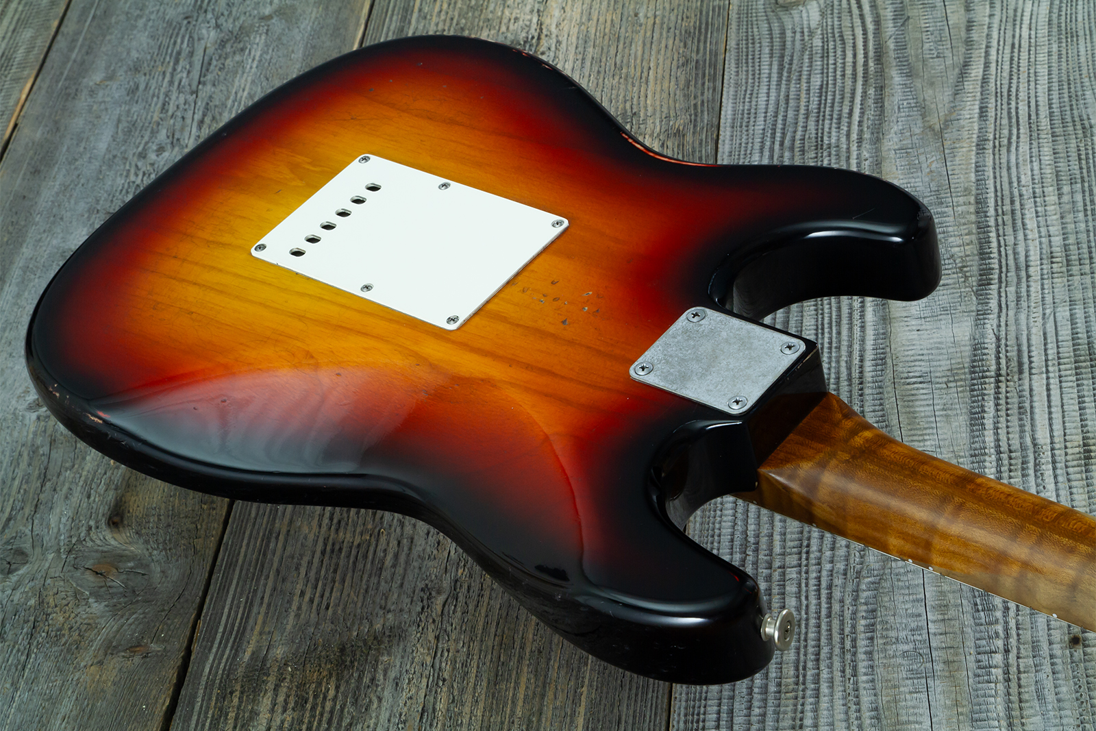 Haar Guitars Trad S 3s Kloppmann Mn #43485 - Aged 3 Tone Sunburst - Guitare Électrique Forme Str - Variation 7
