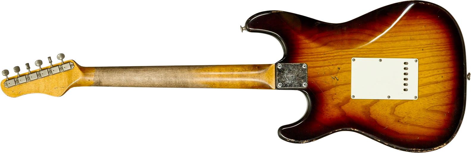 Haar Guitars Trad S 3s Klopppmann Trem Rw #43484 - Aged 2-tone Chocolate Sunburst - Guitare Électrique Forme Str - Variation 1