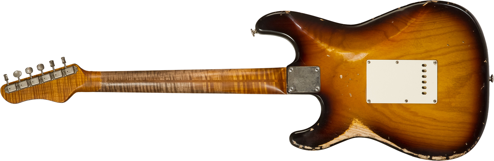 Haar Guitars Trad S 3s Lindy Fralin Trem Mn #42272 - Aged 2-tone Tobacco - Guitare Électrique Forme Str - Variation 1