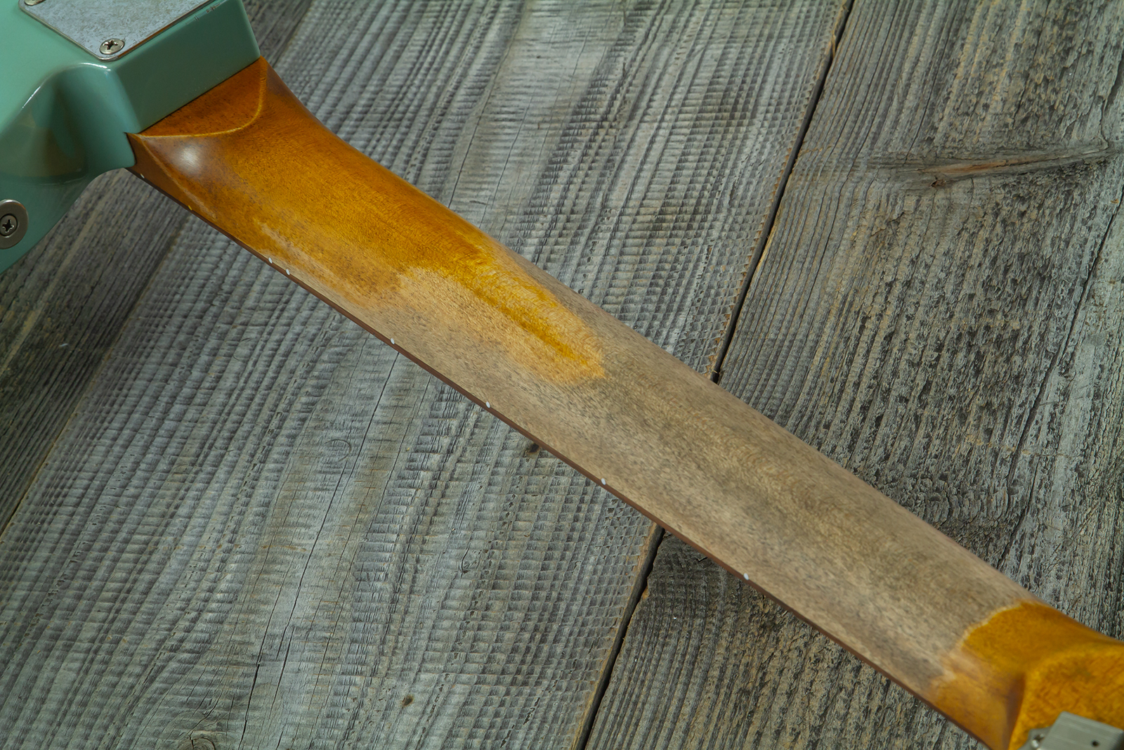 Haar Guitars Trad T Custom 2h Tv Jones Ht Rw #43519 - Aged Spring Green - Guitare Électrique Forme Tel - Variation 10