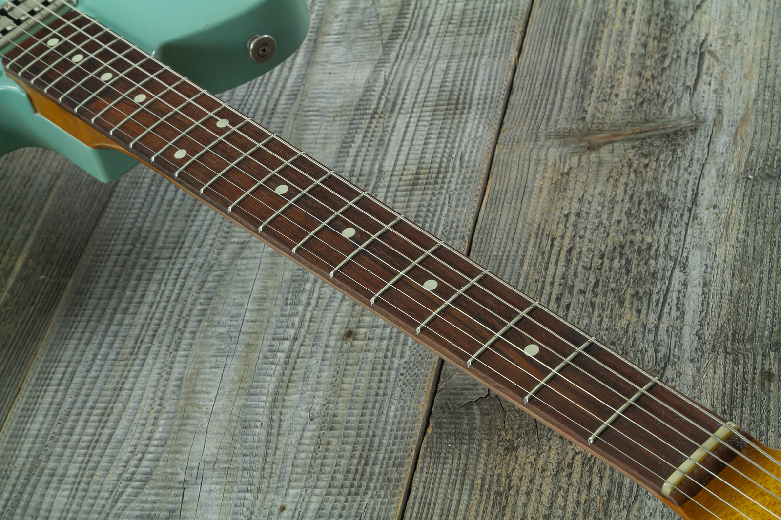 Haar Guitars Trad T Custom 2h Tv Jones Ht Rw #43519 - Aged Spring Green - Guitare Électrique Forme Tel - Variation 5