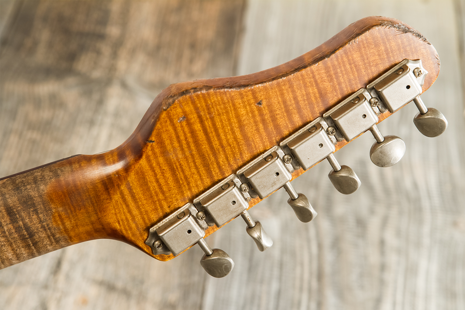 Haar Guitars Trad T Custom 2s Lindy Fralin Ht Rw #42267 - Aged 2-tone Tobacco - Guitare Électrique Forme Tel - Variation 11