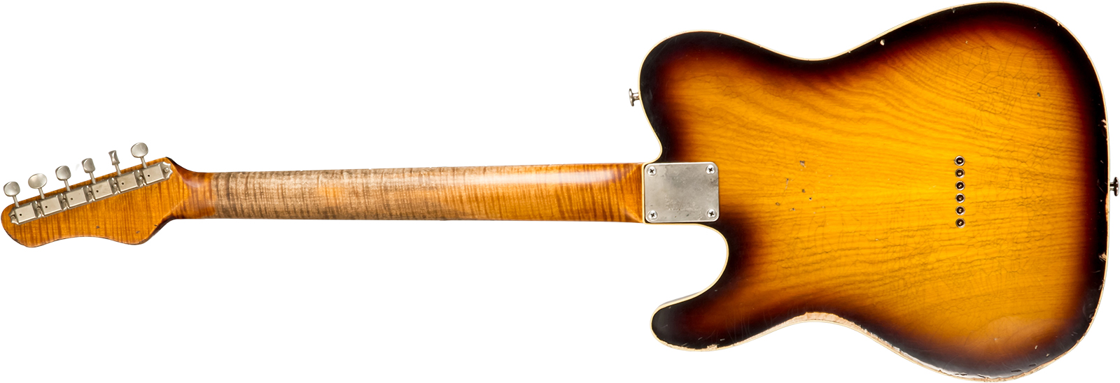 Haar Guitars Trad T Custom 2s Lindy Fralin Ht Rw #42267 - Aged 2-tone Tobacco - Guitare Électrique Forme Tel - Variation 1