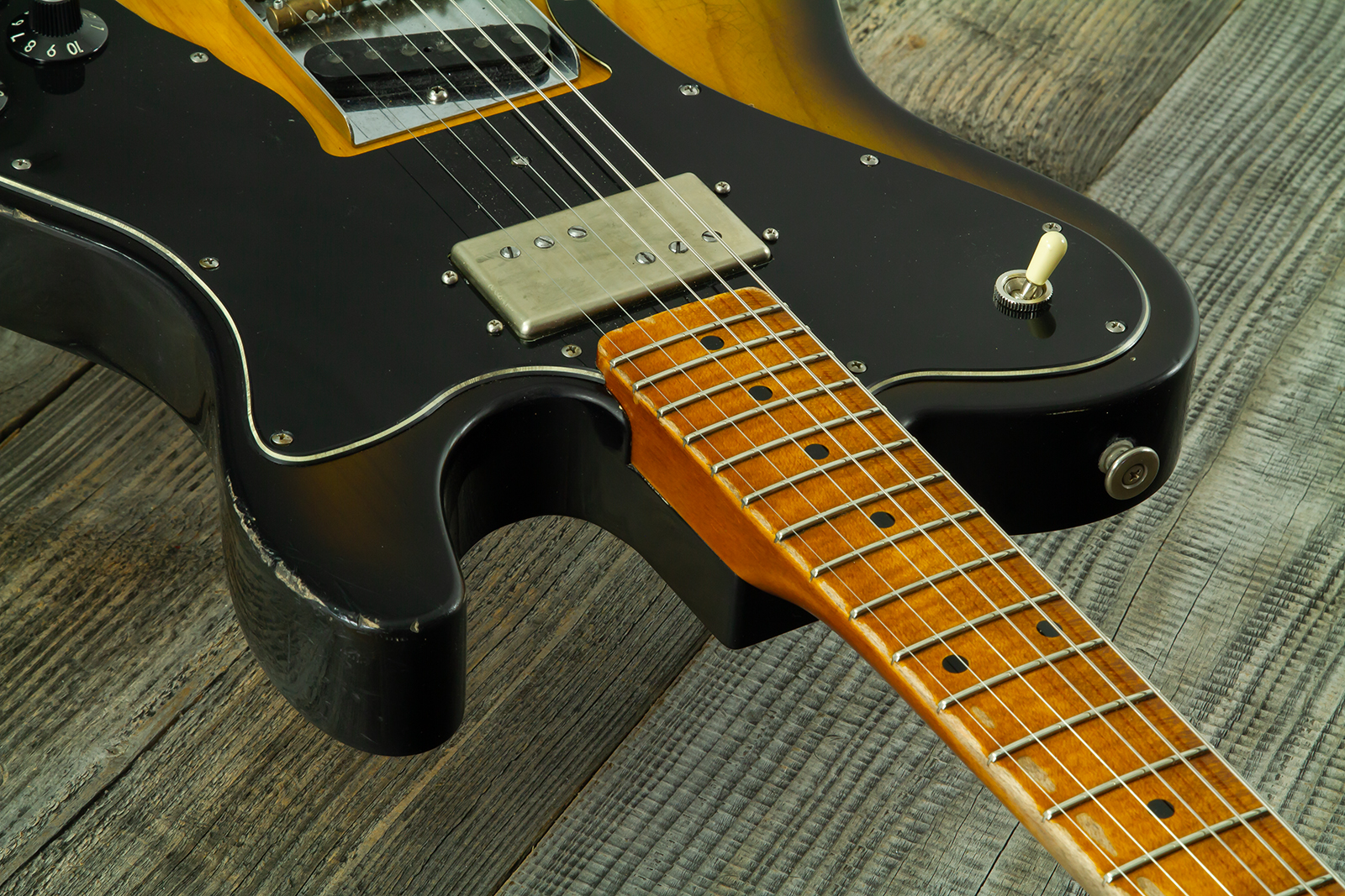 Haar Guitars Trad T Hs Brandon / Kloppmann Ht Mn #43591 - Aged 2 Tone Sunburst - Guitare Électrique Forme Tel - Variation 5