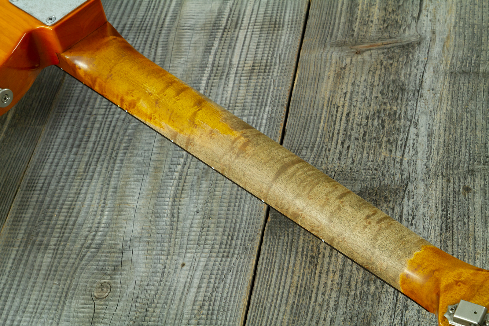Haar Guitars Trad T Thinline 2s Lindy Fralin Rw #43673 - Aged Orange See Through - Guitare Électrique Forme Tel - Variation 12