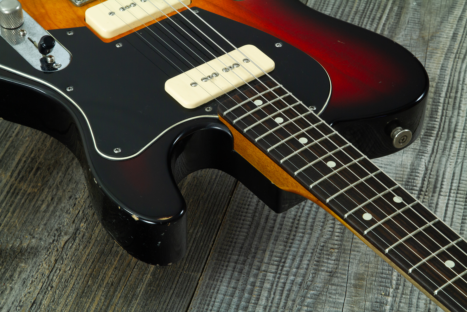 Haar Guitars Trad T Thinline 2s P90 Lindy Fralin Rw #43668 - Aged 3 Tone Sunburst - Guitare Électrique Forme Tel - Variation 5