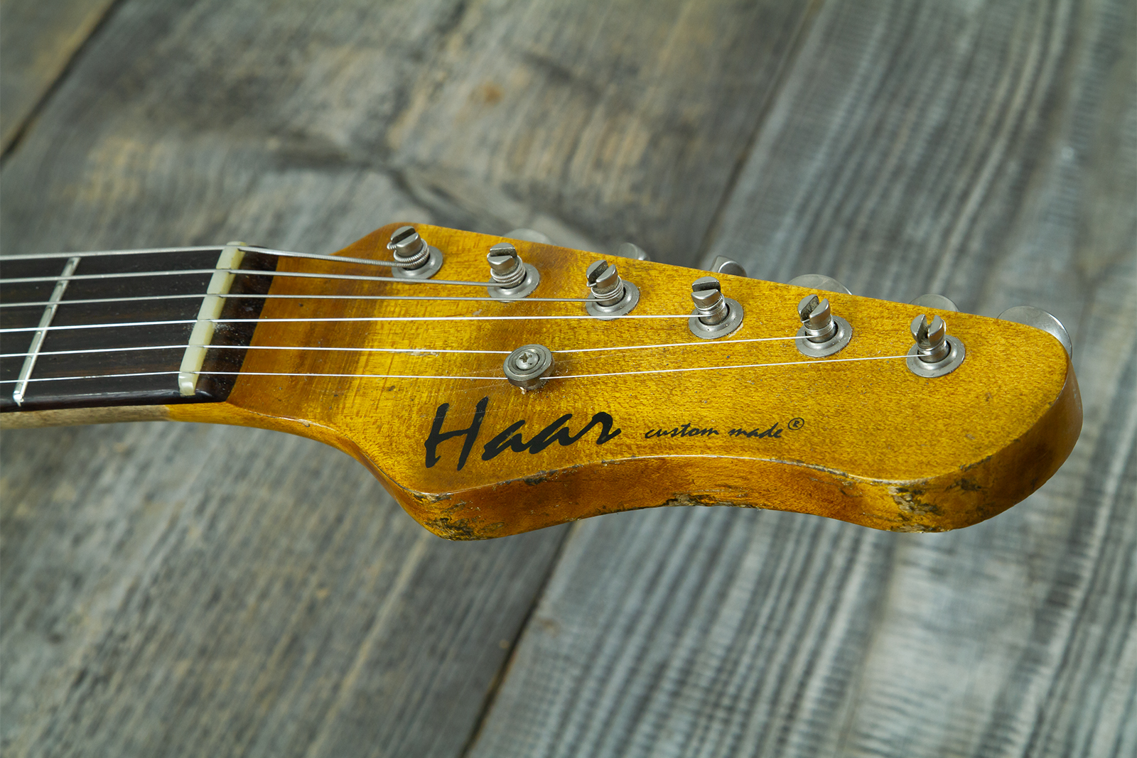 Haar Guitars Trad T Thinline 2s P90 Lindy Fralin Rw #43668 - Aged 3 Tone Sunburst - Guitare Électrique Forme Tel - Variation 7