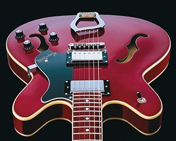 Hagstrom Viking - Wild Cherry Transparent - Guitare Électrique 1/2 Caisse - Variation 1