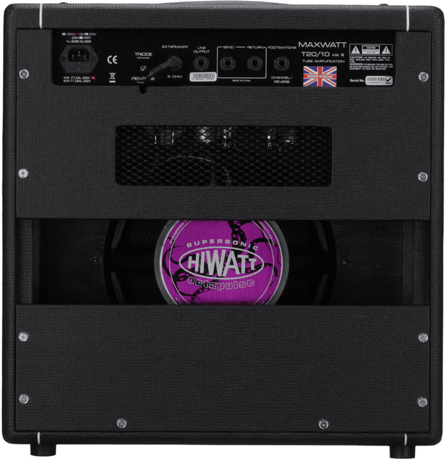Hiwatt T20/10 Combo Tube 1x10 10/20w 1x10 El84 Reverb - Ampli Guitare Électrique Combo - Variation 2