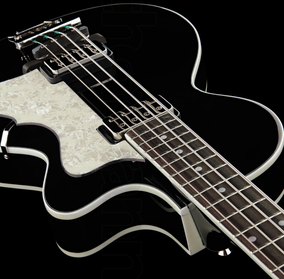 Hofner Club Bass Ct Cw - Black - Basse Électrique 1/2 Caisse - Variation 3