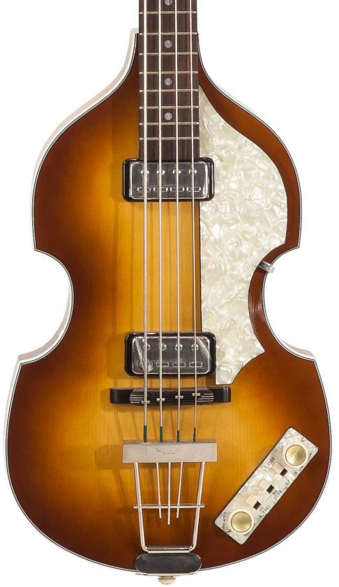 Basse électrique 1/2 caisse Hofner Violin Bass Mersey H500/1-62-0 - Vintage sunburst