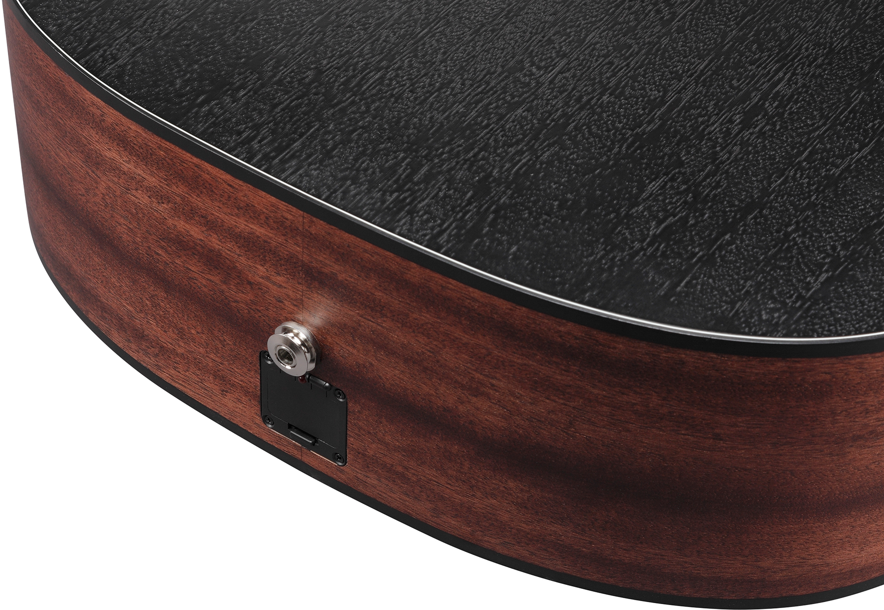 Ibanez Aad190ce Wkh Advanced Dreadnought Cw Tout Okoume Ova - Weathered Black Open Pore - Guitare Electro Acoustique - Variation 4