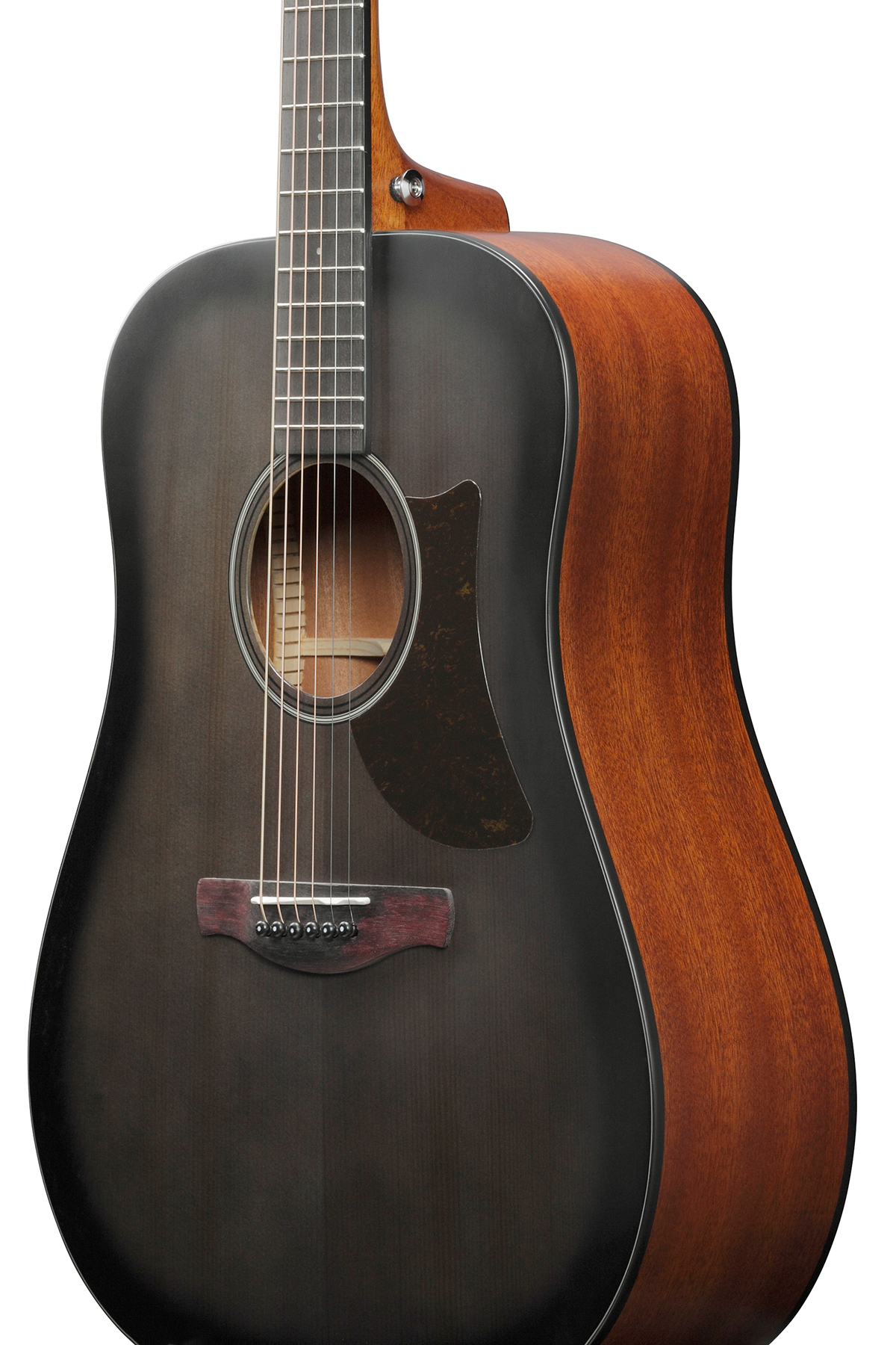 Ibanez Aad50 Tcb Advanced Dreadnought Epicea Sapele Pur - Transparent Charcoal Burst Low Gloss - Guitare Acoustique - Variation 2