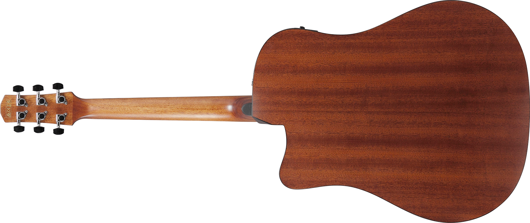 Ibanez Aad50ce Lbs Advanced Dreadnought Cw Epicea Sapele Pur - Light Brown Sunburst Low Gloss - Guitare Electro Acoustique - Variation 1
