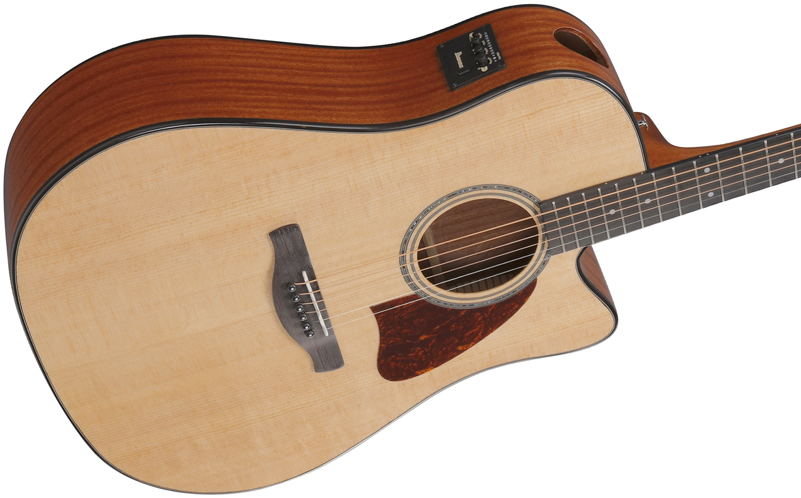 Ibanez Aad51ce Nt Advanced Dreadnought Cw Epicea Sapele Pur - Natural - Guitare Folk - Variation 2