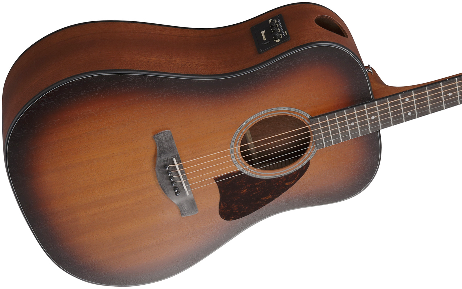 Ibanez Aad54e Omh Advanced Dreadnought Cw Acajou Sapele Pur - Open Pore Mahogany - Guitare Folk - Variation 2