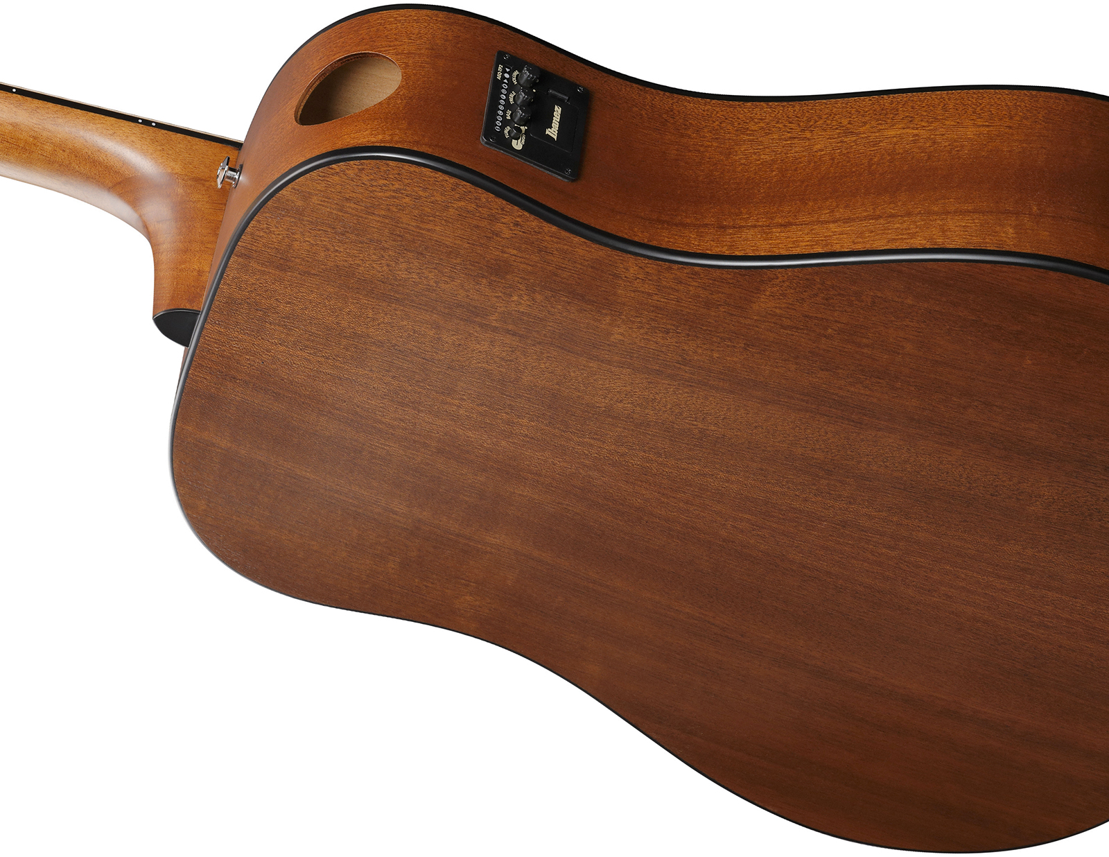 Ibanez Aad54e Omh Advanced Dreadnought Cw Acajou Sapele Pur - Open Pore Mahogany - Guitare Folk - Variation 4