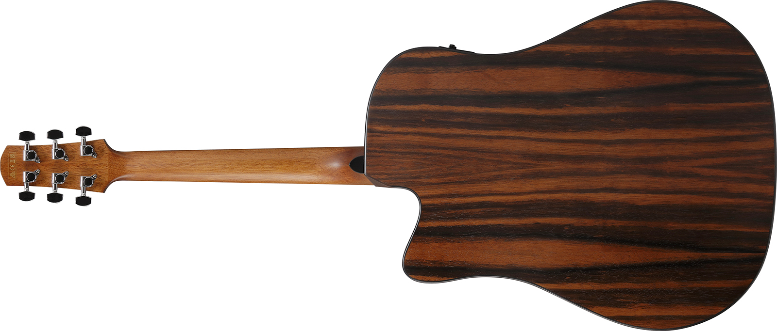 Ibanez Aad70ce Tbn Advanced Dreadnought Cw Epicea Ebene Pur - Transparent Charcoal Burst - Guitare Folk - Variation 1