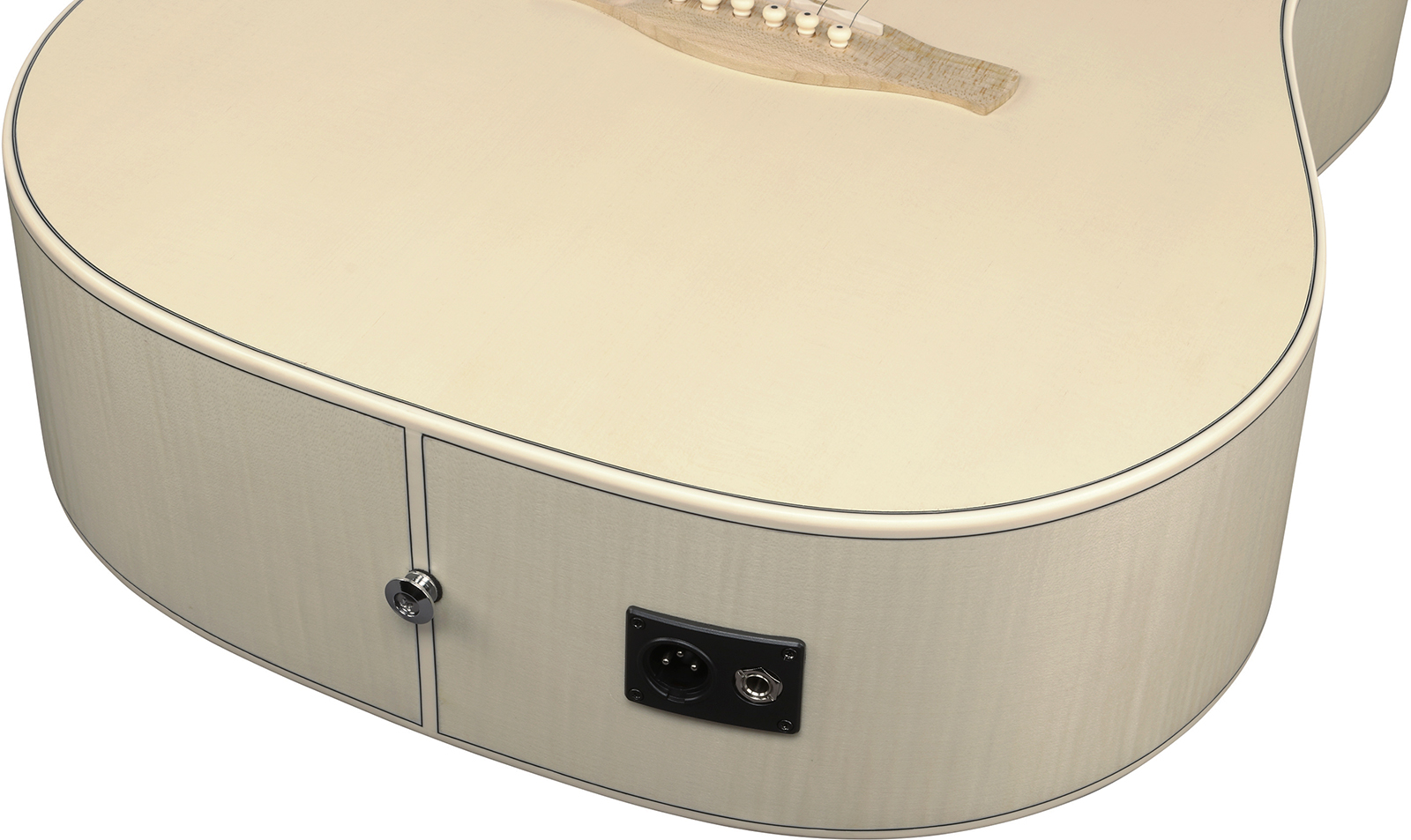 Ibanez Aad77m1e Oaw Advanced Dreadnought Cw Epicea Erable Mn - Open Pore Antique White - Guitare Folk - Variation 4