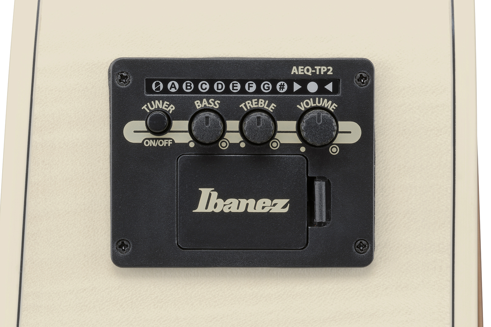 Ibanez Aad77m1e Oaw Advanced Dreadnought Cw Epicea Erable Mn - Open Pore Antique White - Guitare Folk - Variation 7