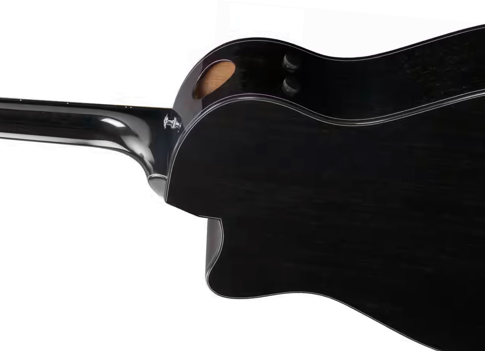 Ibanez Aam340ce Rub Advanced Auditorium Cw Tout Acajou Rw - Rustic Black - Guitare Folk - Variation 2