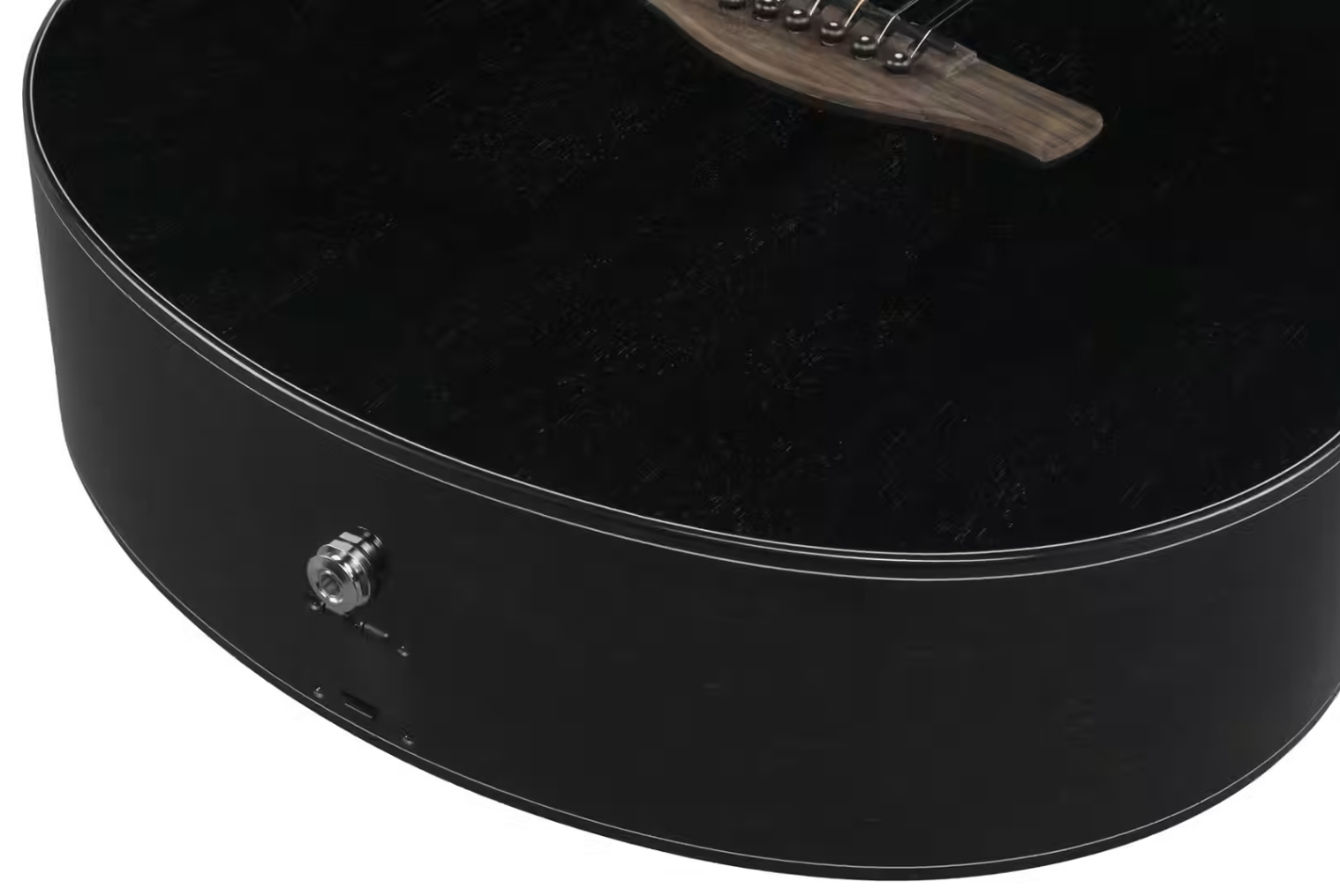 Ibanez Aam340ce Rub Advanced Auditorium Cw Tout Acajou Rw - Rustic Black - Guitare Folk - Variation 4