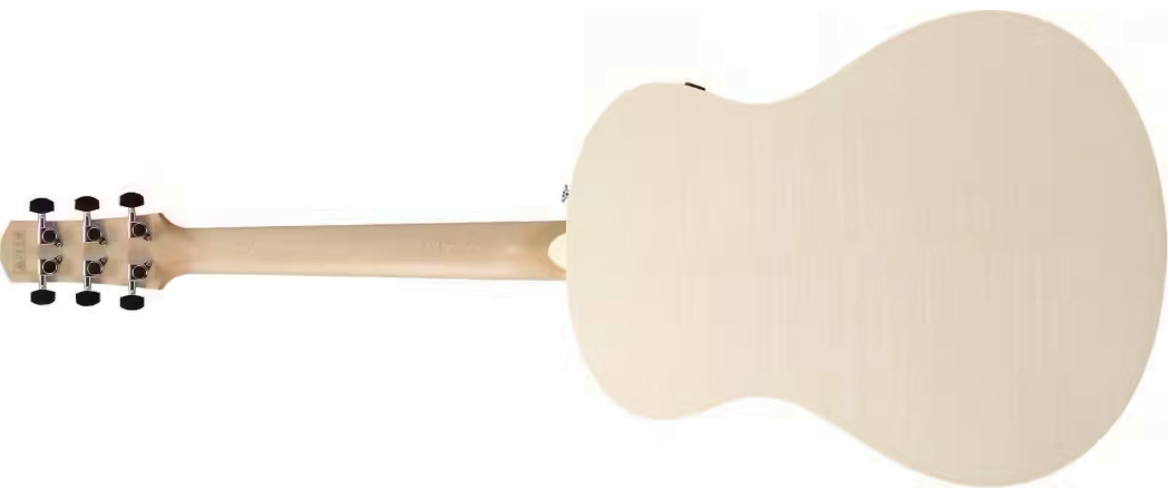 Ibanez Aam370e Oaw Advanced Auditorium Epicea Erable Mn - Open Pore Antique White - Guitare Folk - Variation 1