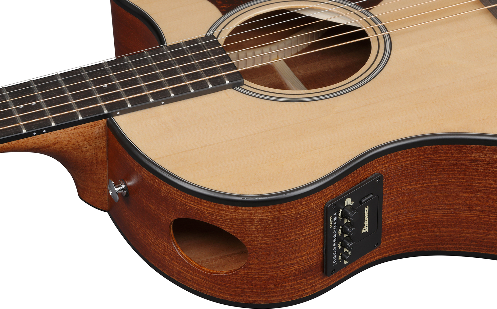 Ibanez Aam50ce Opn Auditorium Cw Epicea Sapele Pur - Open Pore Natural - Guitare Folk - Variation 3