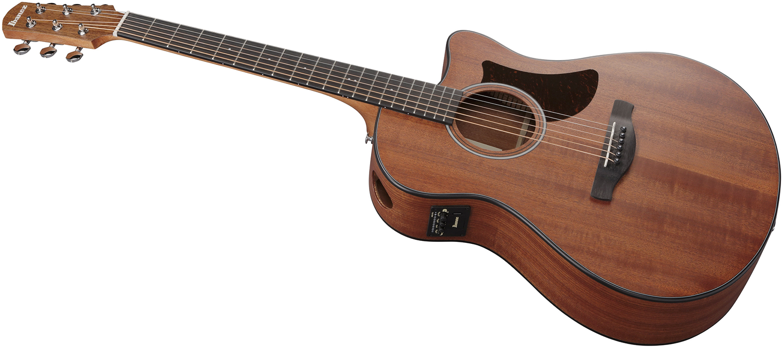 Ibanez Aam54ce Opn Auditorium Cw Tout Sapele Pur - Open Pore Natural - Guitare Folk - Variation 2