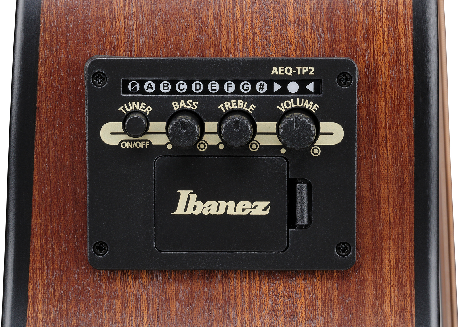 Ibanez Aam54ce Opn Auditorium Cw Tout Sapele Pur - Open Pore Natural - Guitare Folk - Variation 8