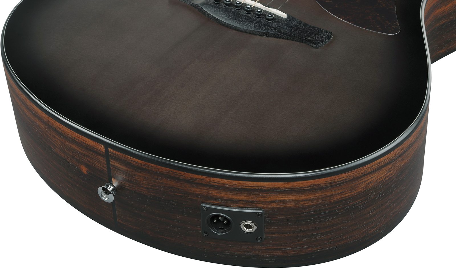 Ibanez Aam70ce Tbn Advanced Auditorium Cw Epicea Ebene Pur - Transparent Charcoal Burst - Guitare Folk - Variation 5