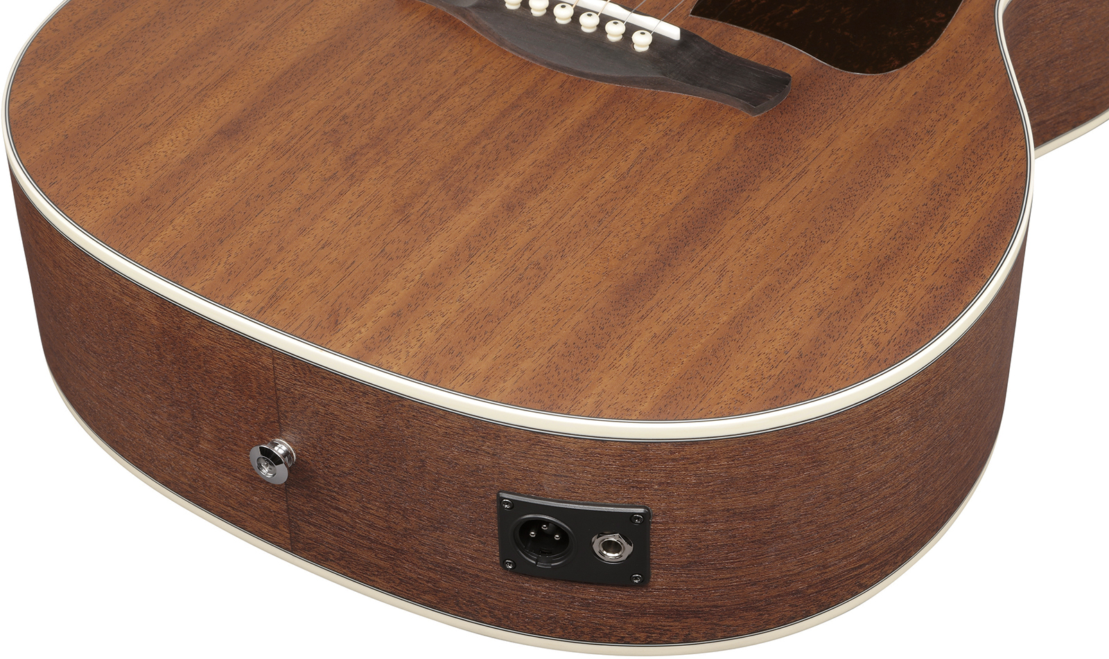 Ibanez Ac390mhe Opn Artwood Concert Tout Acajou Rw - Open Pore Natural - Guitare Folk - Variation 4